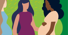 Pregnant moms talking